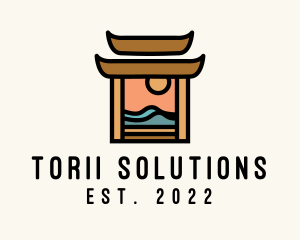 Torii - Summer Vacation Temple logo design