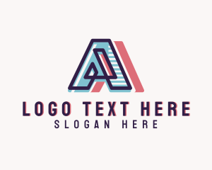 Art Studio - Creative Company Letter A logo design