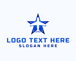 Flying School - Blue Star Aircraft logo design