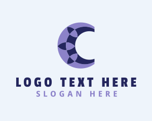 Brand - Textile Pattern Letter C Brand logo design