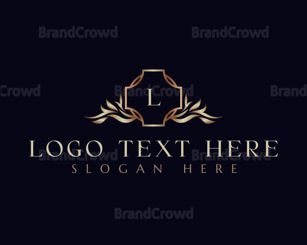 Premium Floral Cross Logo