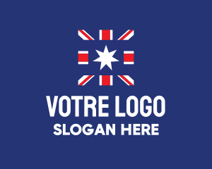 Star - Country Flag Star logo design