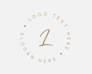 Initial - Gold Fashion Stylist logo design