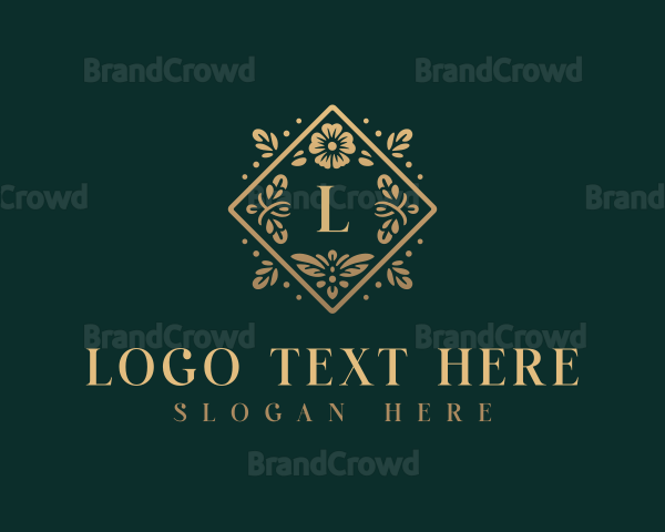 Floral Garden Wedding Logo