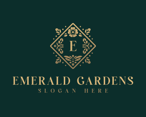 Floral Garden Wedding logo design