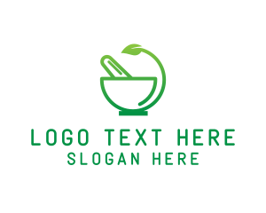 Vegan - Green Alternative Medicine logo design