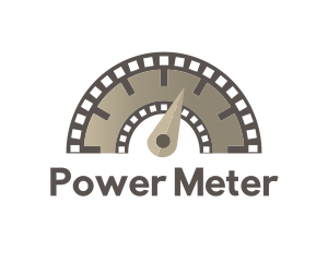 Meter - Filmstrip Level Meter logo design
