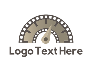 Youtube - Filmstrip Level Meter logo design