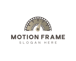 Filmstrip Level Meter logo design