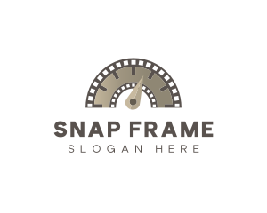 Filmstrip Level Meter logo design