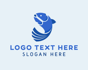 Aquarium - Fish Hook Fishery logo design