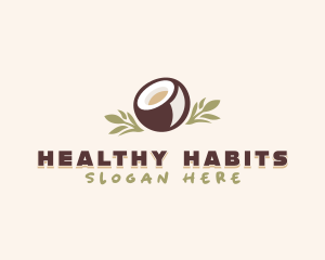 Healthy Coconut Milk logo design