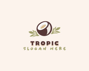 Healthy Coconut Milk logo design