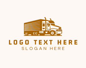 Trailer Truck - Trucking Logistic Transport logo design
