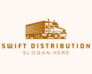 Distribution - Trucking Logistic Transport logo design