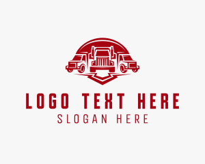 Shipping - Truck Fleet Dispatch logo design