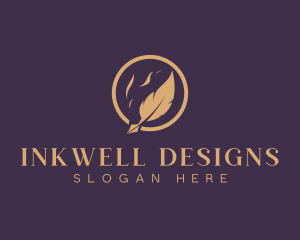 Stationery - Writing Stationery Quill logo design