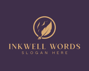 Writing - Writing Stationery Quill logo design