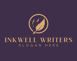 Writing - Writing Stationery Quill logo design