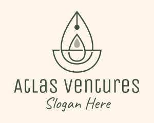 Wellness Oil Drop Essence logo design