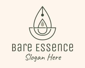 Wellness Oil Drop Essence logo design