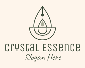 Wellness Oil Drop Essence logo design