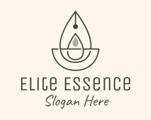 Wellness Oil Drop Essence logo design