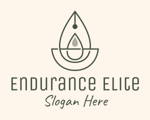 Wellness Oil Drop Essence logo design