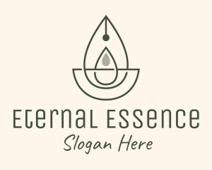 Wellness Oil Drop Essence logo design