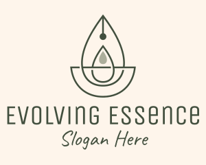 Wellness Oil Drop Essence logo design