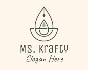 Facial Care - Wellness Oil Drop Essence logo design