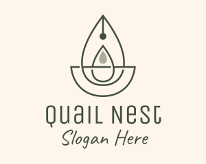 Wellness Oil Drop Essence logo design