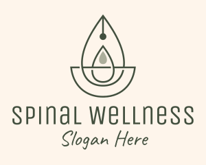 Wellness Oil Drop Essence logo design