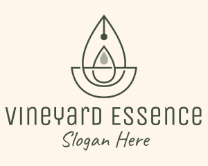 Wellness Oil Drop Essence logo design