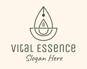 Essence - Wellness Oil Drop Essence logo design