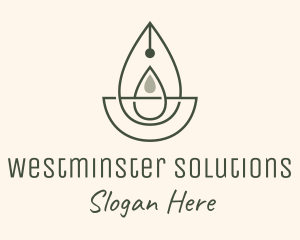 Wellness Oil Drop Essence logo design