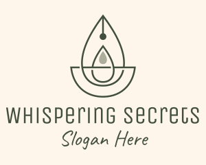 Wellness Oil Drop Essence logo design