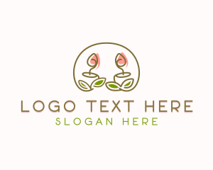 Interior Designer - Leaf Wellness Spa Candle logo design