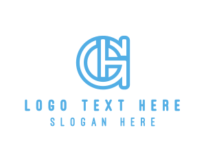 Modern - Money Vault Letter AGH logo design