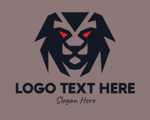 Lion Face - Wild Jungle Cat logo design