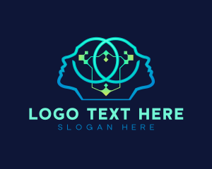 Scientific - Technology Data Intelligence logo design