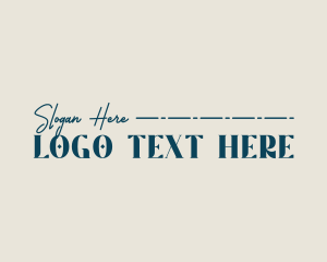 Typography - Elegant Quirky Business logo design