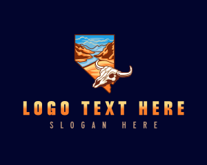 Map - Nevada Desert Landscape logo design