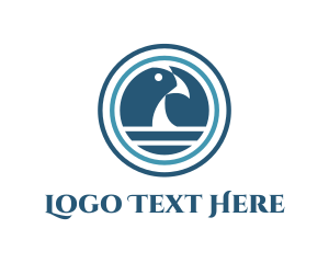 Blue Bird - Ocean & Blue Bird logo design