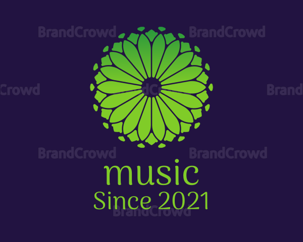 Green Nature Floral Logo
