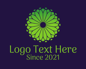 Organic Products - Green Nature Floral logo design