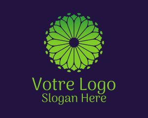 Green Nature Floral  Logo