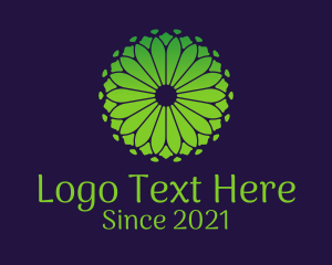 Herbal - Green Nature Floral logo design