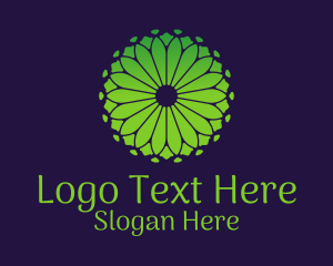 Green Nature Floral  Logo