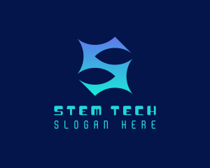 Cyber Tech Letter S logo design